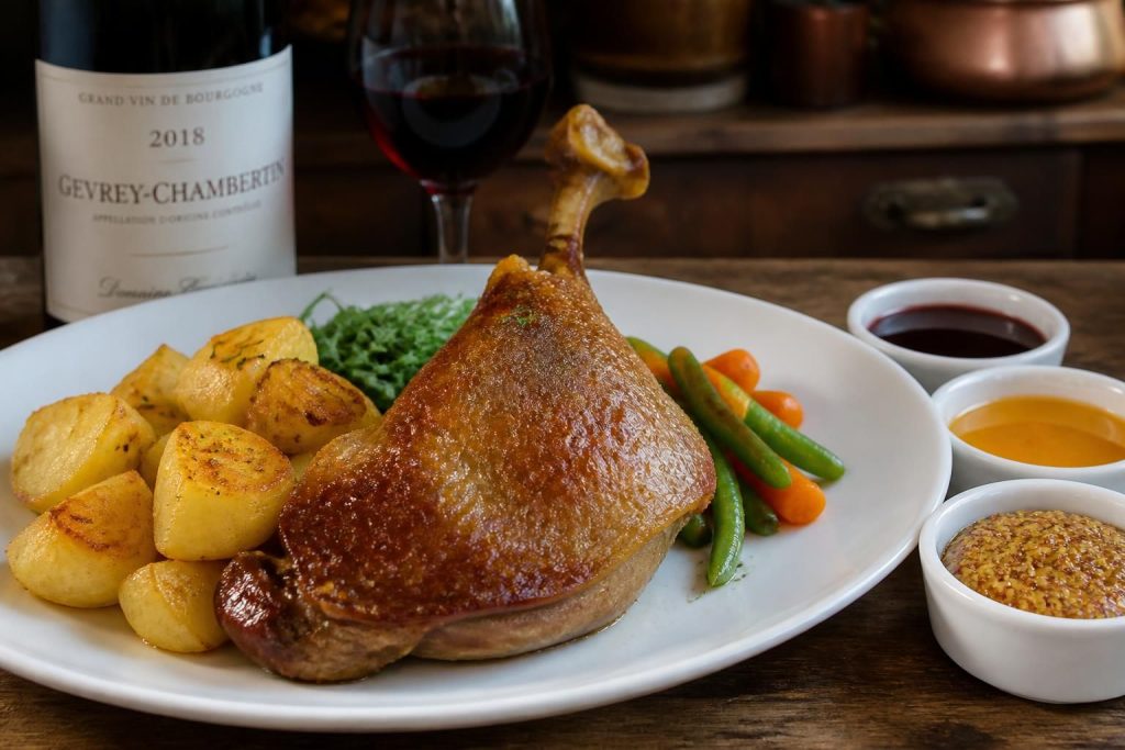 découvrez comment sublimer un confit de canard grâce à nos conseils sur les sauces, les vins et les légumes parfaitement adaptés pour un repas réussi.