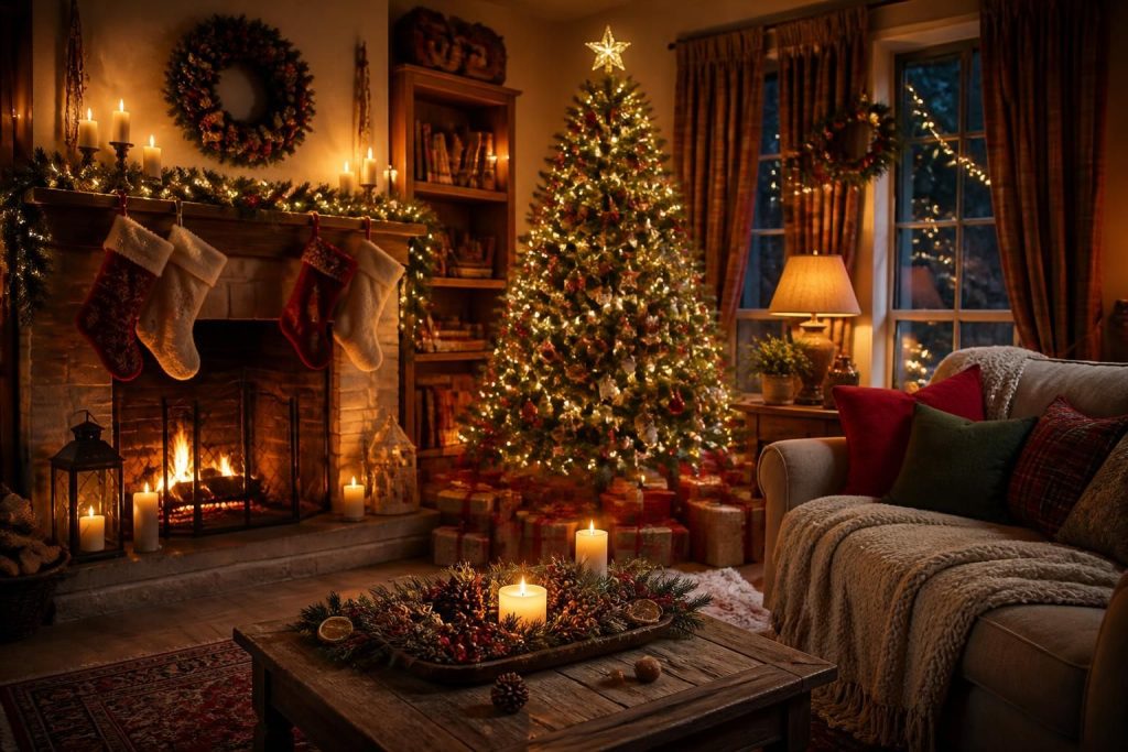découvrez nos idées de décoration de noël pour la maison afin de créer une ambiance intérieure chaleureuse et conviviale durant les fêtes.